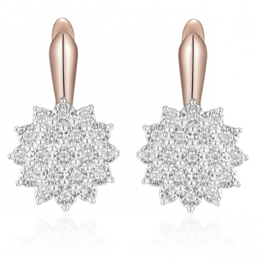 Серьги позолоченные посеребренные бижутерия