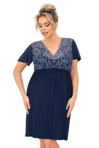 Melania nightdress plus Dark blue