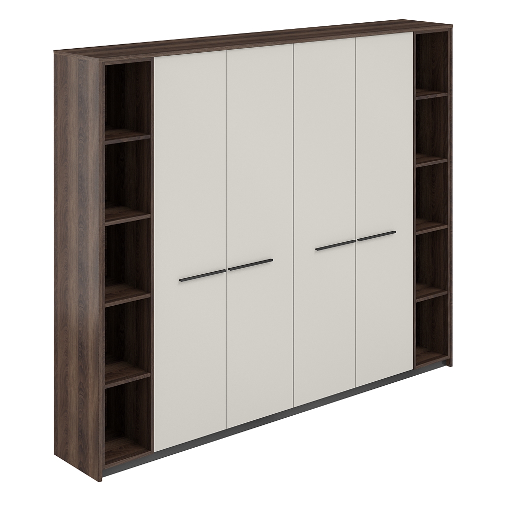 Шкаф высокий  (для одежды) (2 шт) с 2-мя стеллажами, 2440х410х1994