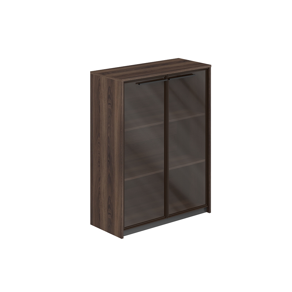 Шкаф средний с дверьми со стеклом в алюминиевой раме, 940х410х1226