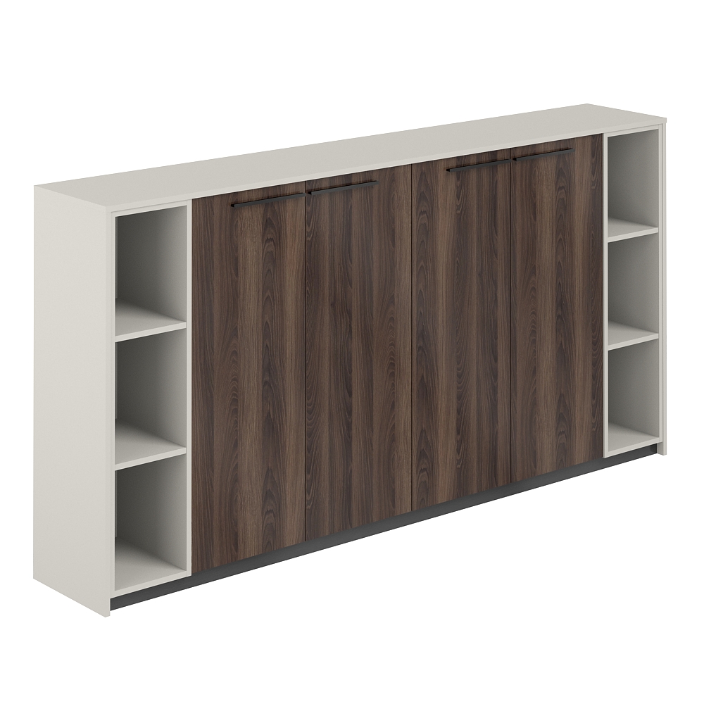 Шкаф средний (2 шт) с 2-мя стеллажами, 2440х410х1226