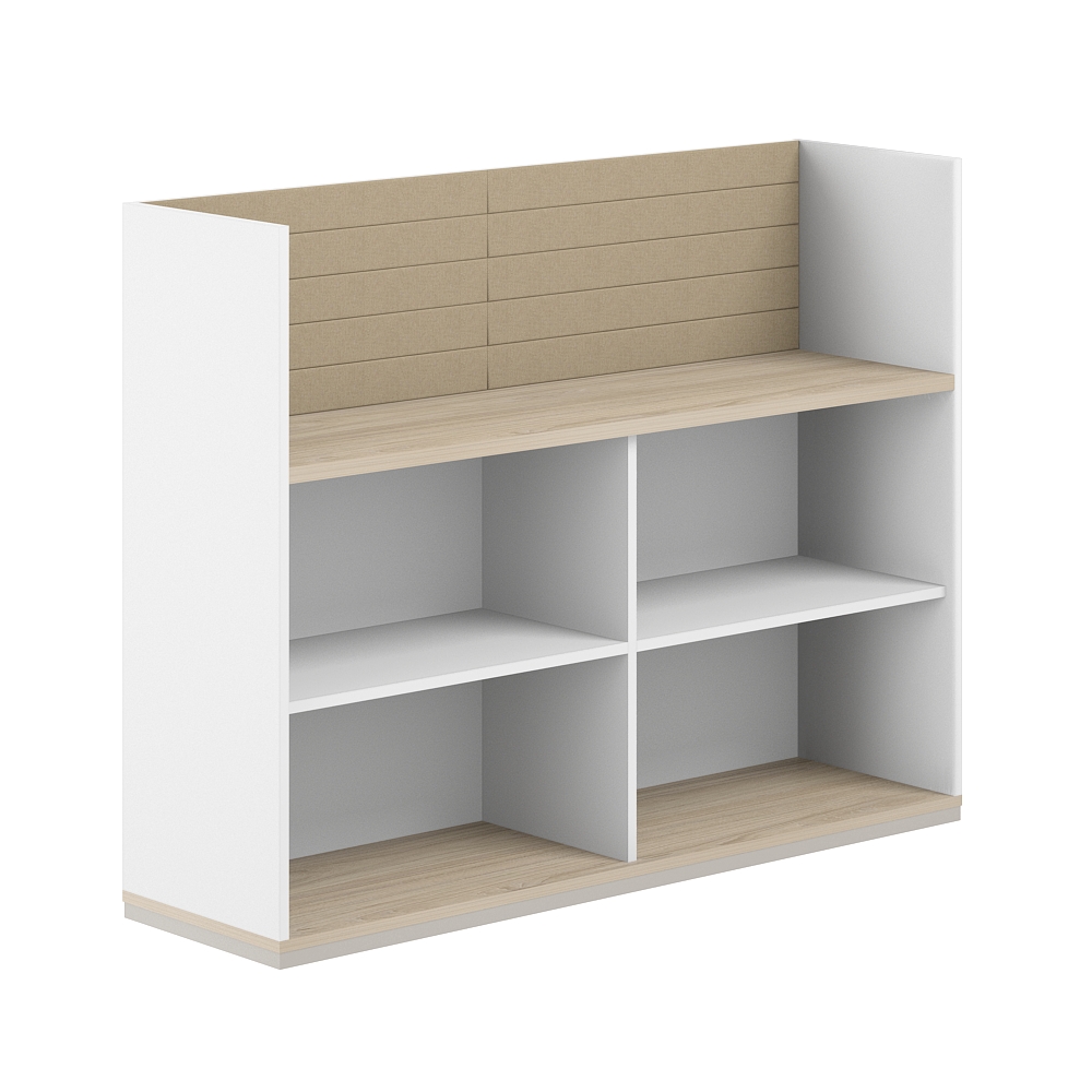 Стеллаж-комбо 1-стор. 1638, с экраном тканевым высоким