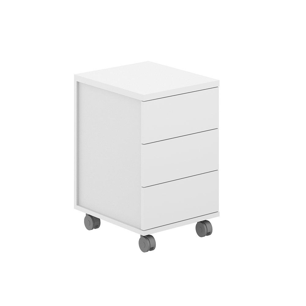 Тумба мобильная 3 ящика ЛДСП 404х460х637 с замком