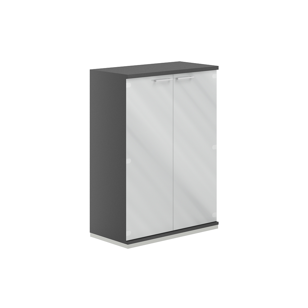 Шкаф 3 уровня 800х400х1111 со стеклом