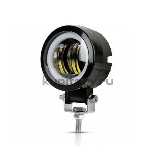 Светодиодная фара круглая 20 ватт рабочего света с СТГ 12-24 Вольт FR164220