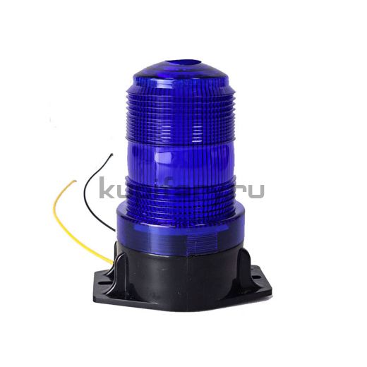 Маячок проблесковый светодиодный синий 135 мм 12/24 Вольт 18 LED PM2093