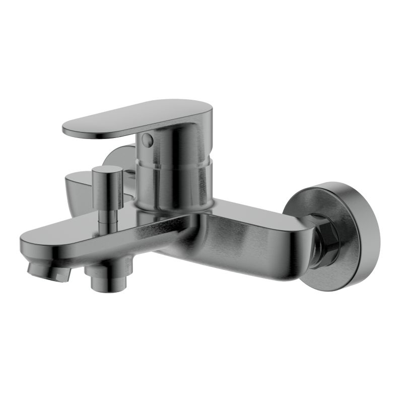 Смеситель для ванны с душем Aquatek НИКА, оружейная сталь AQ1840BGM