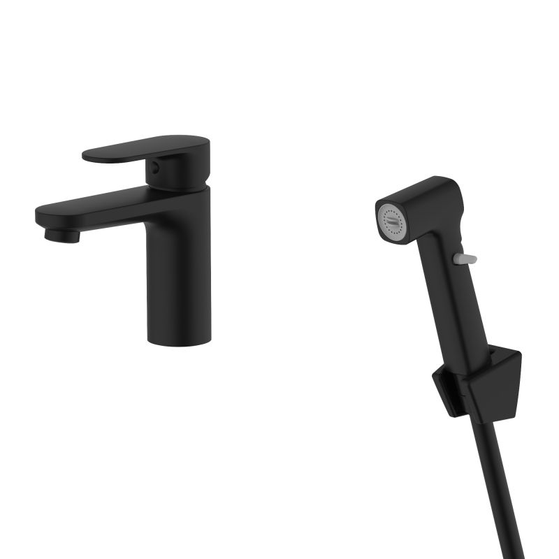 Смеситель для раковины Aquatek НИКА, черный матовый AQ1812MB