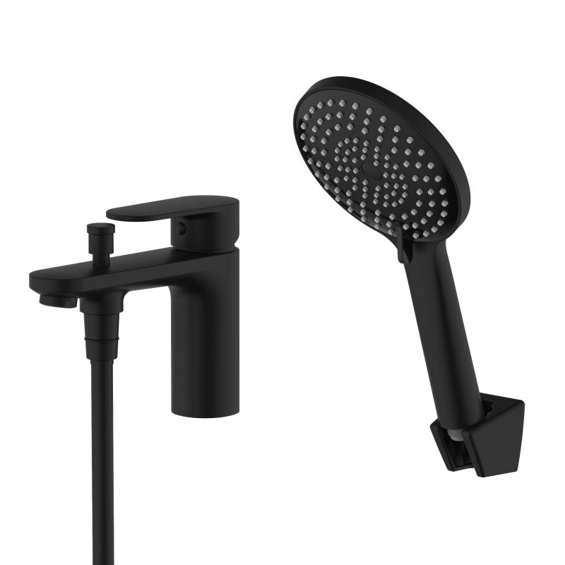 Смеситель на борт ванны Aquatek НИКА, черный матовый AQ1844MB