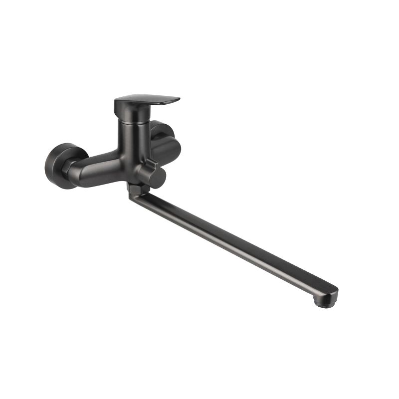 Смеситель для ванны и душа Aquatek ВЕГА, Оружейная сталь AQ1042BGM