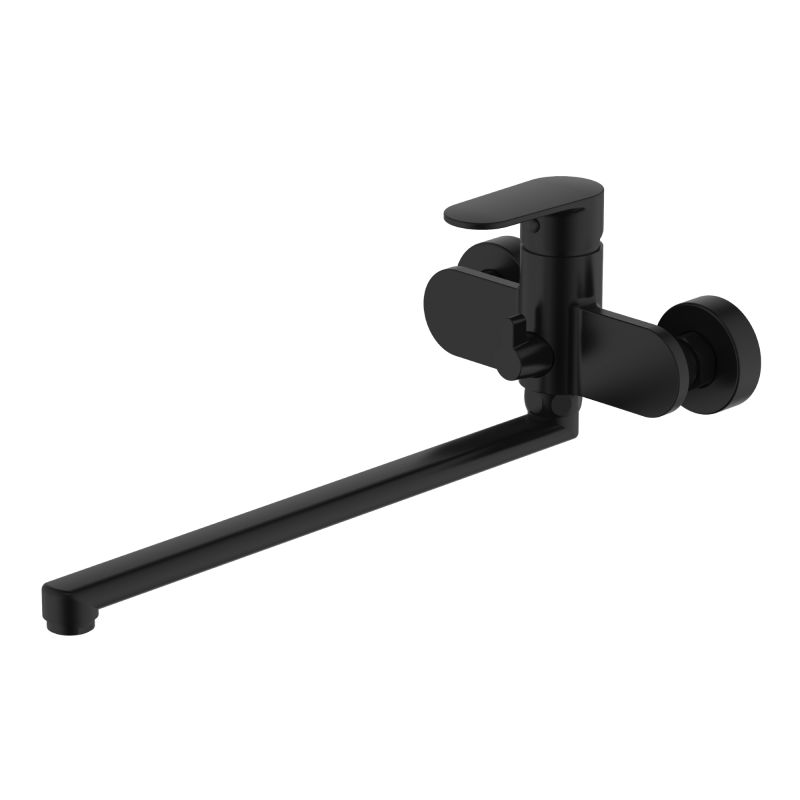 Смеситель для ванны и душа Aquatek НИКА, черный матовый AQ1842MB