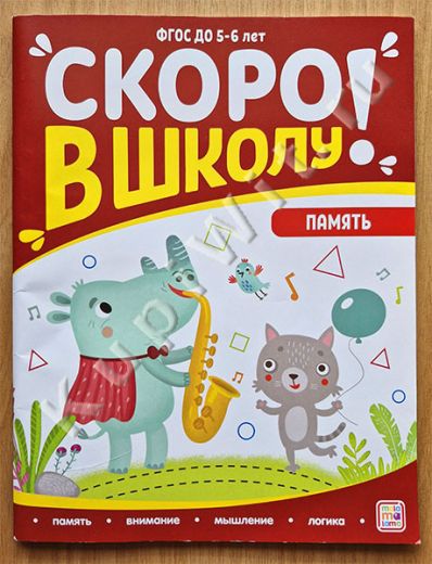 Память: рабочая тетрадь. Скоро в школу!