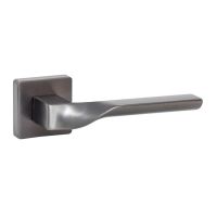 Дверная ручка System Spinal SQ черный матовый никель