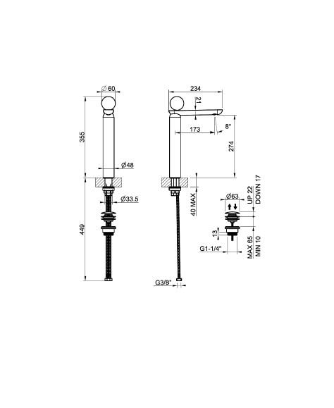 Смеситель для раковины Gessi Perle 74453 с донным клапаном и вентилем из муранского стекла Battuto ФОТО