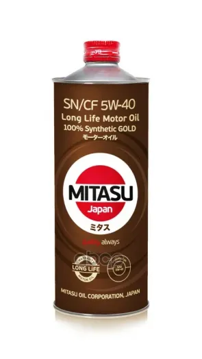 MITASU GOLD LL SN/CF 5W-40, 1л