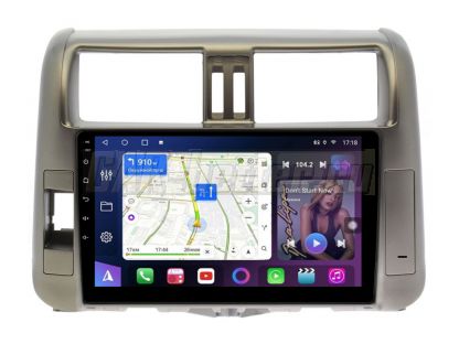 Магнитола Toyota Prado 150 2009-2013, рамка бронза, Farcar (TM065M)