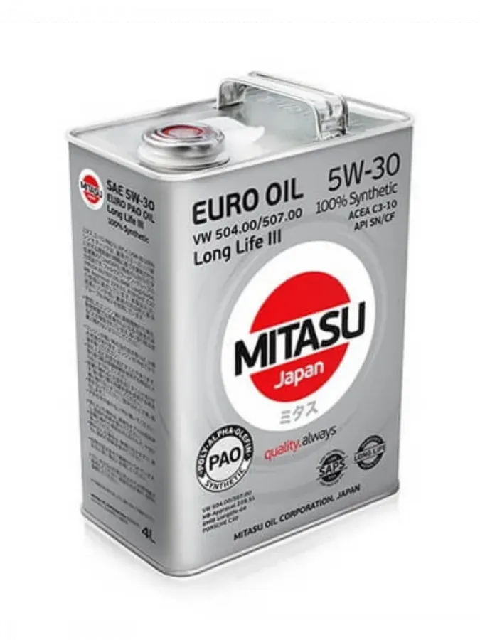 MITASU EURO PAO LL III OIL 5W-30, 6л