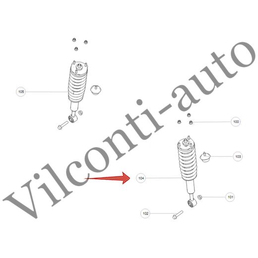 АМОРТИЗАТОР ПЕРЕДНИЙ ЛЕВЫЙ В СБОРЕ TANK 500 2905311XGW04A 100% ОРИГИНАЛ
