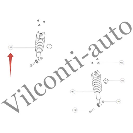 АМОРТИЗАТОР ПЕРЕДНИЙ ПРАВЫЙ В СБОРЕ TANK 500 2905312XGW04A 100% ОРИГИНАЛ