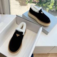 Лоферы PRADA с мехом Premium