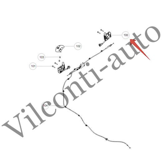 ЗАМОК КАПОТА TANK 300 8402103XKM14A 100% ОРИГИНАЛ