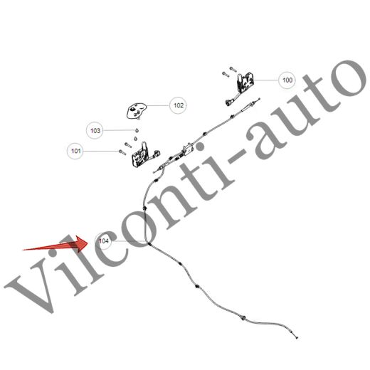 ТРОС ОТКРЫТИЯ ЗАМКА КАПОТА TANK 300 8402106XKM01A 100% ОРИГИНАЛ