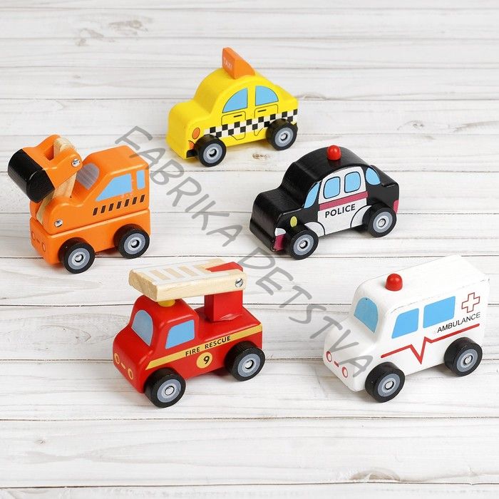 Детская деревянная игрушка «Автомобили» МИКС