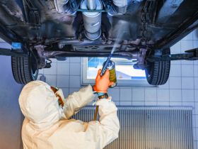 Антикоррозийная Обработка Защитного Экрана Днища на Автомобиле Варшавское шоссе 170Бс7