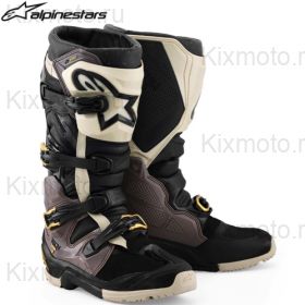 Мотоботы Alpinestars Tech 7 Enduro Drystar S26, серо-коричневые