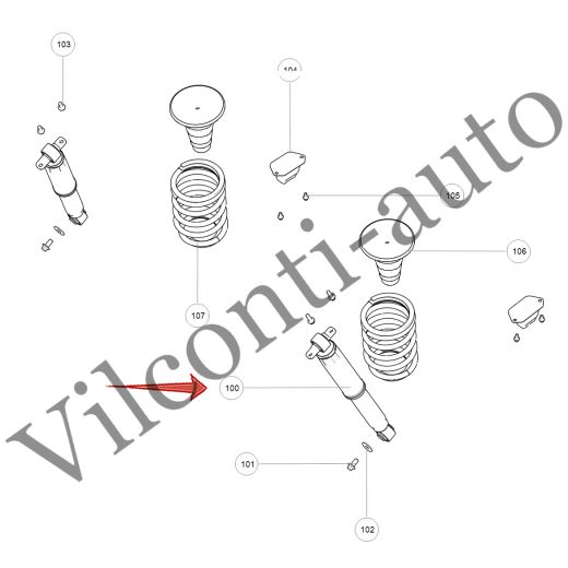 АМОРТИЗАТОР ЗАДНИЙ L/R TANK 300 2915100XKM01B 100% ОРИГИНАЛ