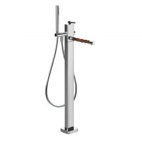 Смеситель для ванны Gessi Jacqueline 77028 напольный однорычажный с ручным душем схема 1