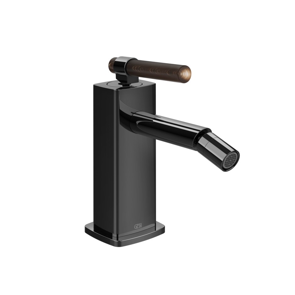 Смеситель для биде Gessi Jacqueline 77207 с донным клапаном и вентилем под дерево ФОТО