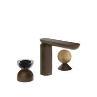 Смеситель для раковины Gessi Perle 74738 без донного клапана с вентилем-полусферой из муранского стекла Balloton и вентилем-сферой из камня Onyx Cola схема 8 Смеситель для раковины Gessi Perle 74738 без донного клапана с вентилем-полусферой из муранского стекла Balloton и вентилем-сферой из камня Onyx Cola схема 8