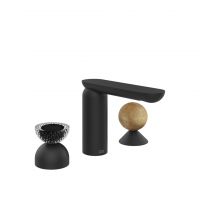 Смеситель для раковины Gessi Perle 74738 без донного клапана с вентилем-полусферой из муранского стекла Balloton и вентилем-сферой из камня Onyx Cola схема 10 Смеситель для раковины Gessi Perle 74738 без донного клапана с вентилем-полусферой из муранского стекла Balloton и вентилем-сферой из камня Onyx Cola схема 10