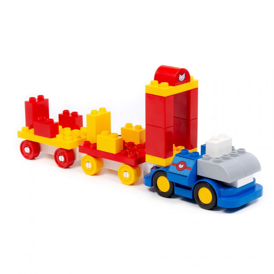 Конструктор "Макси" - "Три кота. Путешествие на поезде" (88 элементов) (в коробке)