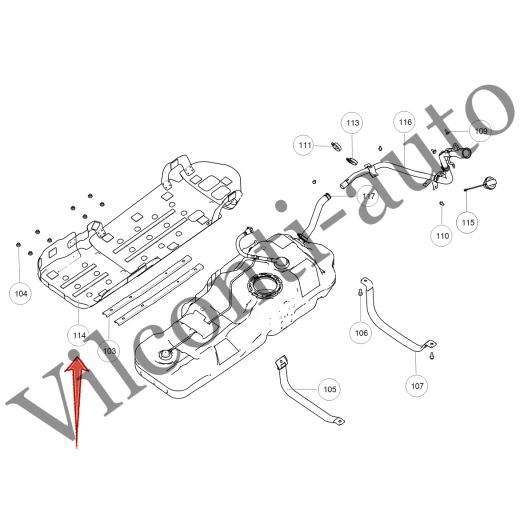 ЗАЩИТА ТОПЛИВНОГО БАКА TANK 300 1101100XKM14A 100% ОРИГИНАЛ