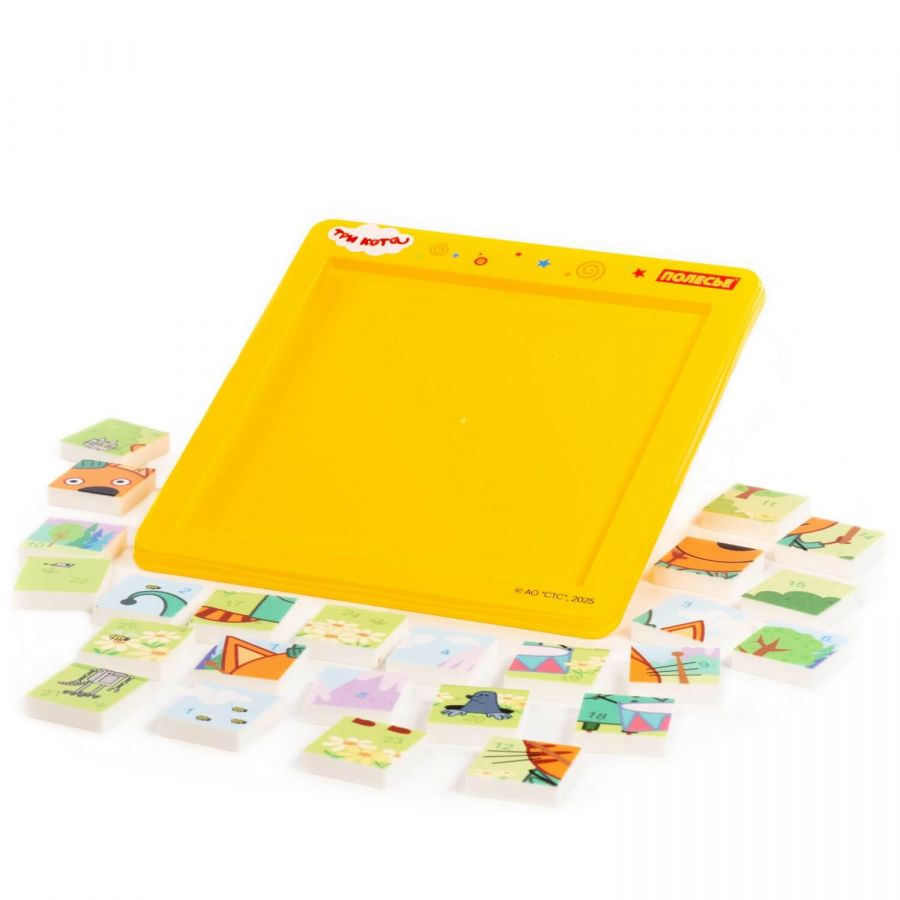 Набор игровой настольный "Три кота" "Компот" (25 элементов) (в пакете)