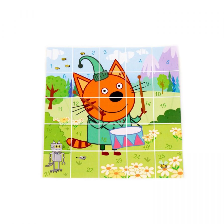 Набор игровой настольный "Три кота" "Компот" (25 элементов) (в пакете)