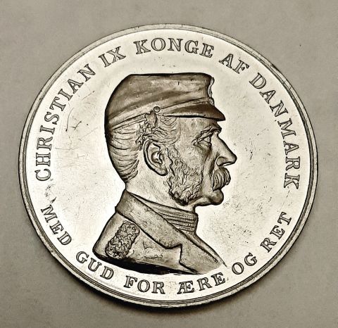медаль 1914 Дания UNC RARE Штемпельный блеск MC Редкость