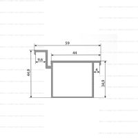 Скрытая дверь в комплекте с фурнитурой ВНУТРЕННЕГО открывания схема короба