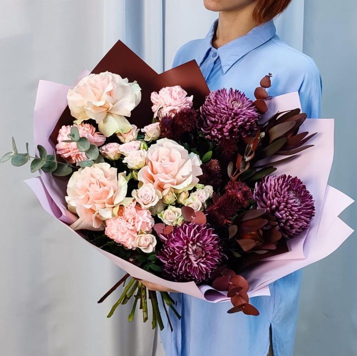 Букет с хризантемой "Гармония"