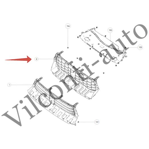 РЕШЕТКА РАДИАТОРА TANK 700 5509100XKF14A 100% ОРИГИНАЛ