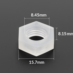 Гайка М10 H-8mm , для фиксации штуцеров и фитингов в ёмкостях