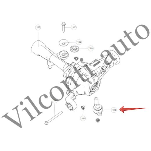ЗАДНЯЯ ВТУЛКА РЕДУКТОРА ПЕРЕДНЕГО МОСТА TANK 700 2302103XKL01A 100% ОРИГИНАЛ
