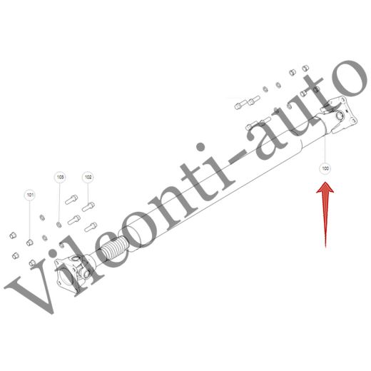 КАРДАННЫЙ ВАЛ ЗАДНЕЙ ОСИ TANK 700 2201101XKL01A 100% ОРИГИНАЛ