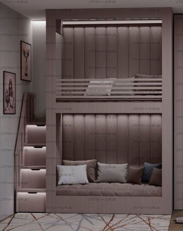 Кровать двухъярусная, Кровать-домик Sky №29