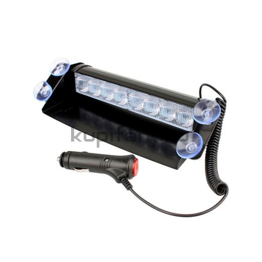 Фара-вспышка под лобовое стекло 5.4 Ватт стробоскоп красный/синий свет 12 Вольт ST2023