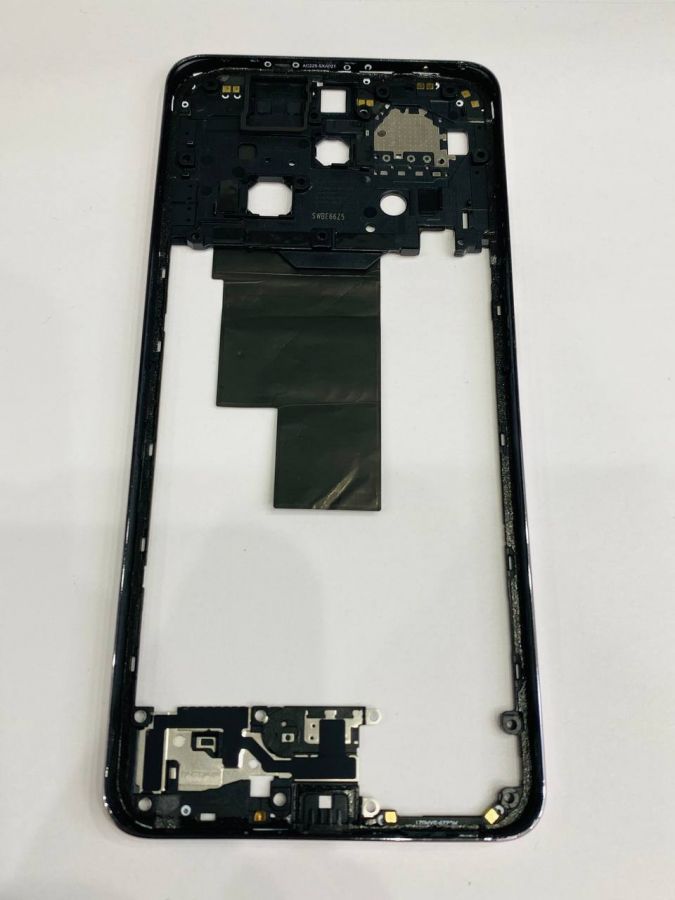 OPPO Reno 12F рамка (средняя часть) оранжевая оригинал (снятая)