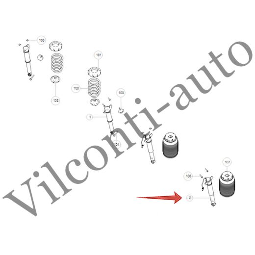 АМОРТИЗАТОР ЗАДНИЙ L/R TANK 700 2915102XKF10A 100% ОРИГИНАЛ