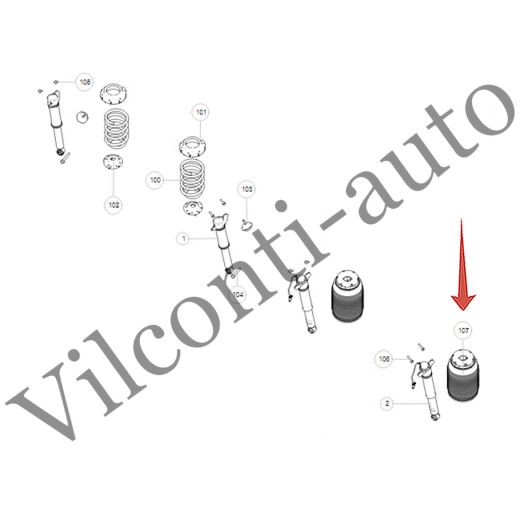 ПНЕВМОБАЛЛОН ЗАДНЕЙ АМОРТИЗАЦИОННОЙ СТОЙКИ L/R TANK 700 2912101XKL01A 100% ОРИГИНАЛ